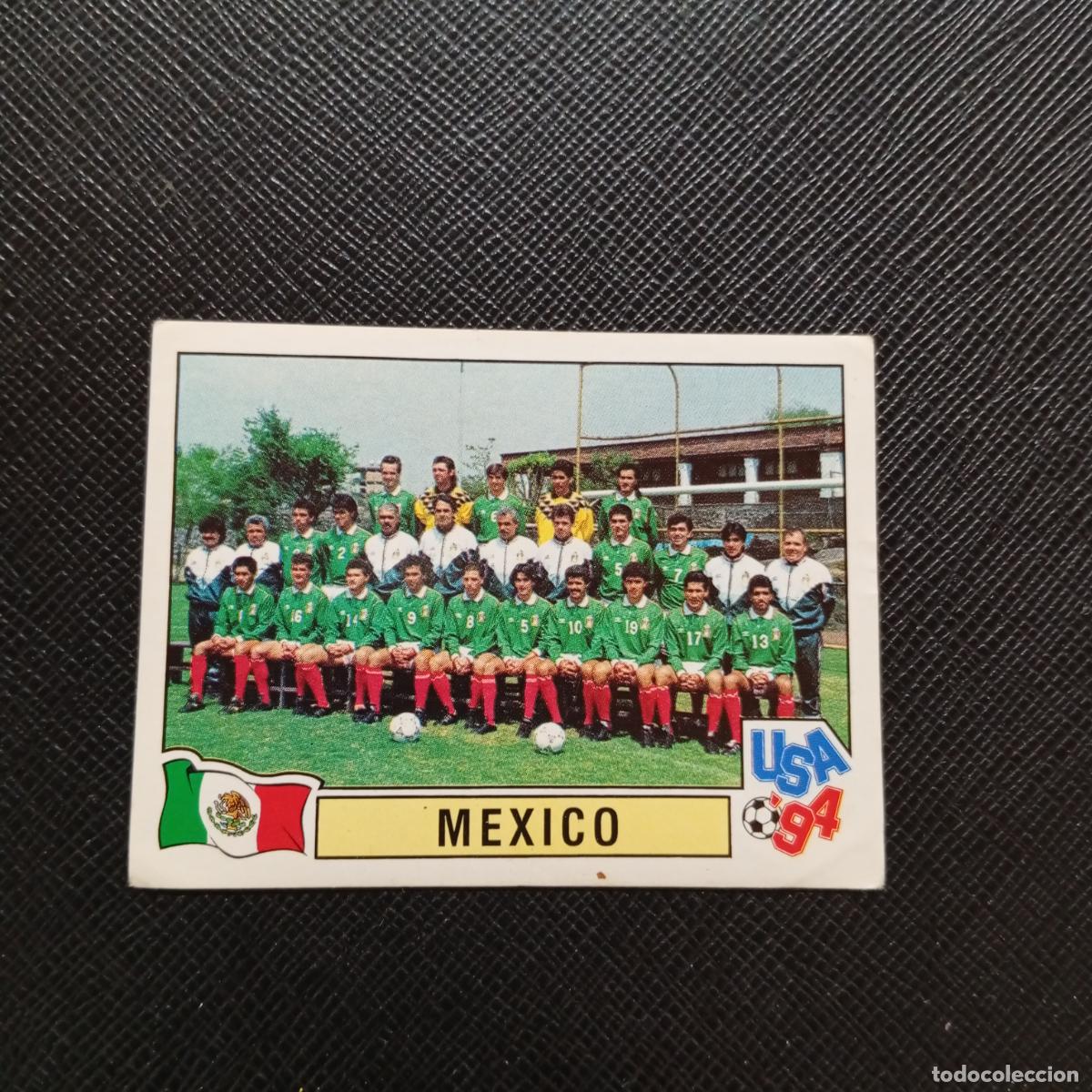 Cromos de Futebol: 372 PLANTILLA MEXICO PANINI MUNDIAL USA 94 CROMO FUTBOL 94 - SIN PEGAR - A57 PG55