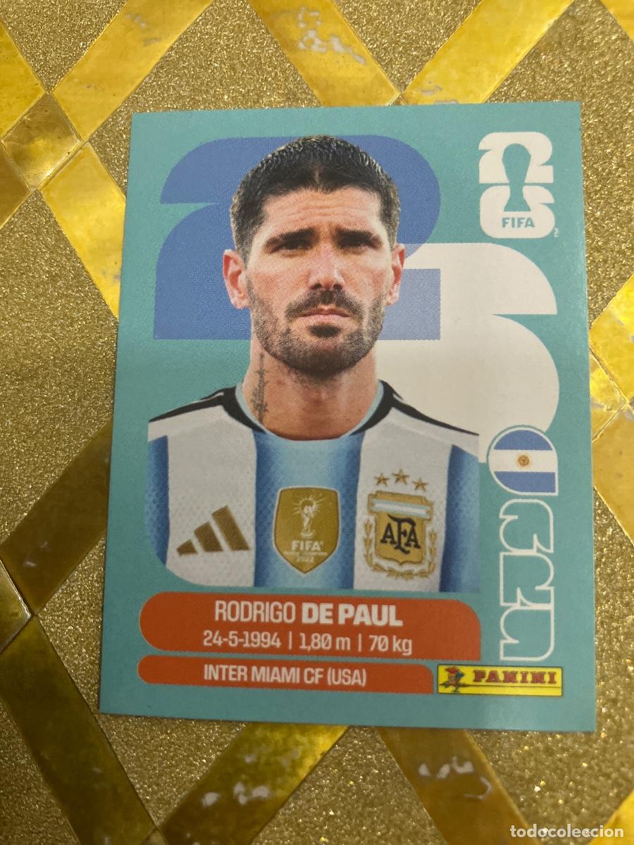 Cromos de f&uacute;tbol: CROMO DE F&Uacute;TBOL NUMERO ARG 10 RODRIGO DE PAUL ARGENTINA MUNDIAL 2026 MEXICO-EEUU-CANADA PANINI !