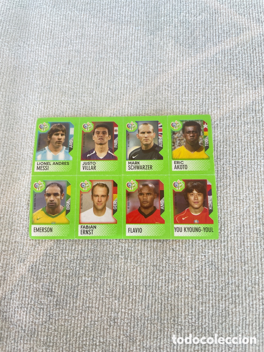 Cromos de f&uacute;tbol: MESSI FIFA world cup Germany 2006 candy chicles