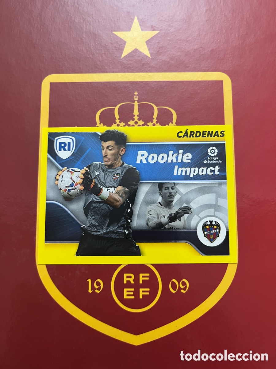 Cromos de f&uacute;tbol: C&Aacute;RDENAS ROOKIE IMPACT LIGA ESTE EDICIONES ESTE 2021 2022 21 22 LEVANTE