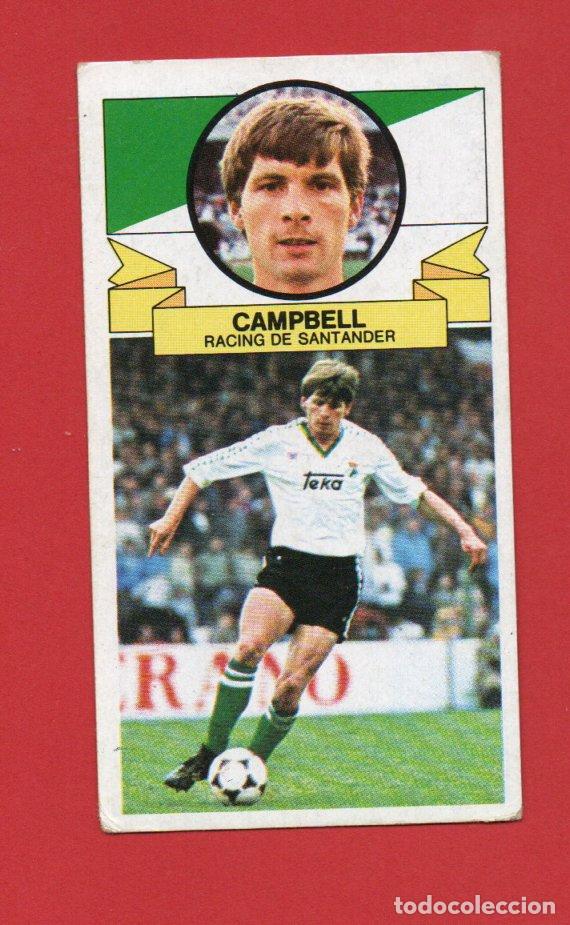Cromos de f&uacute;tbol: ESTE 85 86 CAMPBELL DEL RACING DE SANTANDER SIN PEGAR ESTE 1985 1986