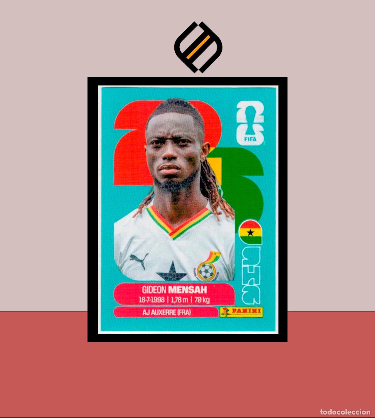 Cromos de f&uacute;tbol: PANINI FIFA CLUB WORLD CUP 2026 26 GHA 7 GIDEON MENSAH GHANA STICKER MUNDIAL MEX CAN USA LIGA