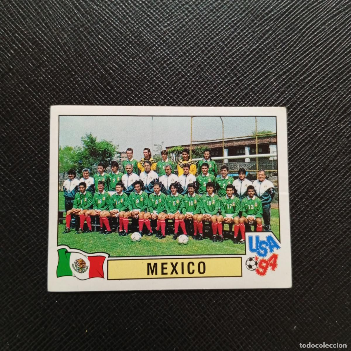 Cromos de f&uacute;tbol: 372 PLANTILLA MEXICO PANINI MUNDIAL USA 94 CROMO FUTBOL 94 - SIN PEGAR - A57 PG64