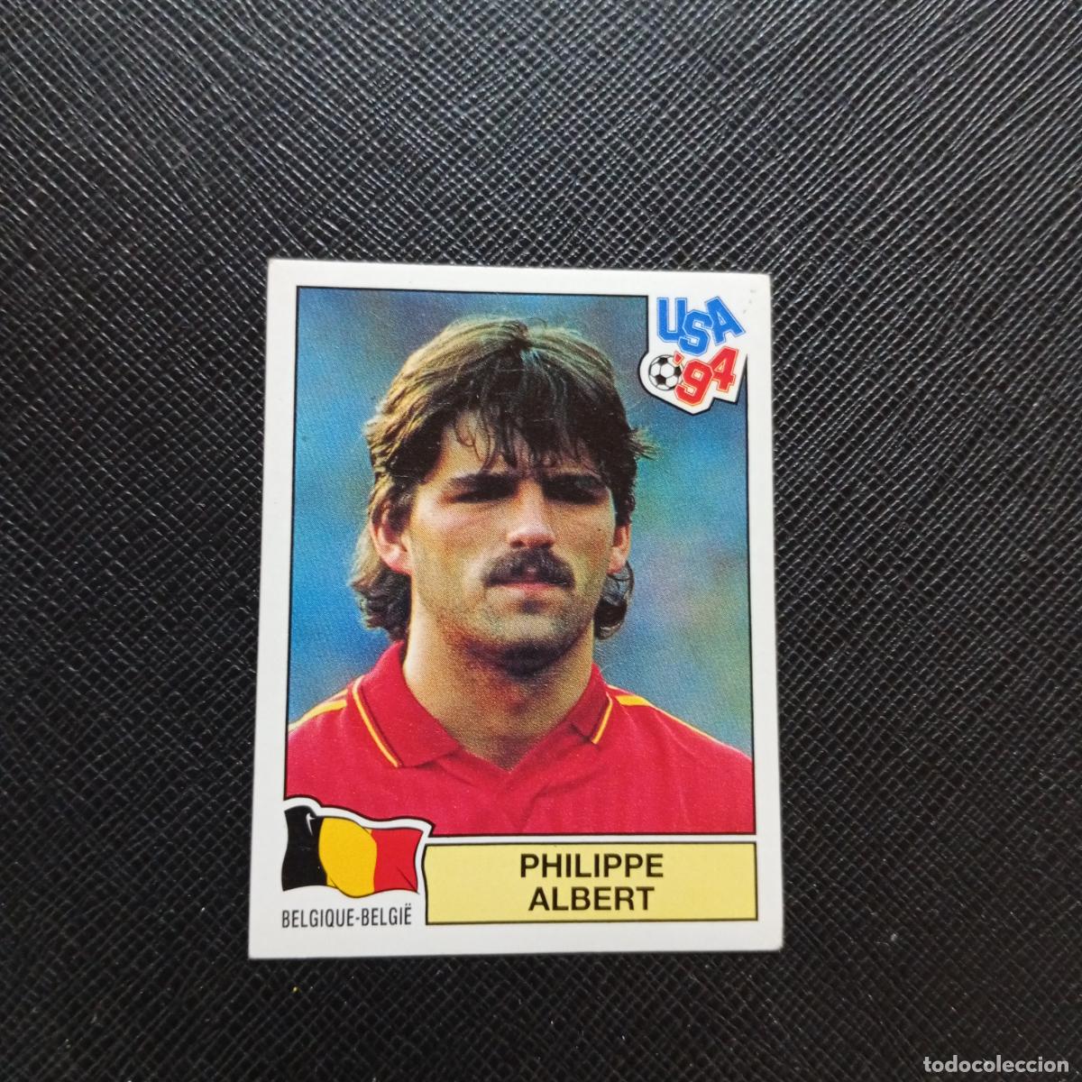 Cromos de f&uacute;tbol: 381 PHILIPPE ALBERT BELGICA PANINI MUNDIAL USA 94 CROMO FUTBOL 94 - SIN PEGAR - A57 PG64