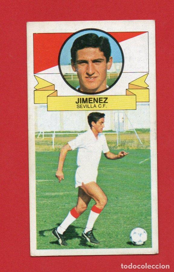 Cromos de f&uacute;tbol: ESTE 85 86 JIMENEZ DEL SEVILLA CF SIN PEGAR ESTE 1985 1986