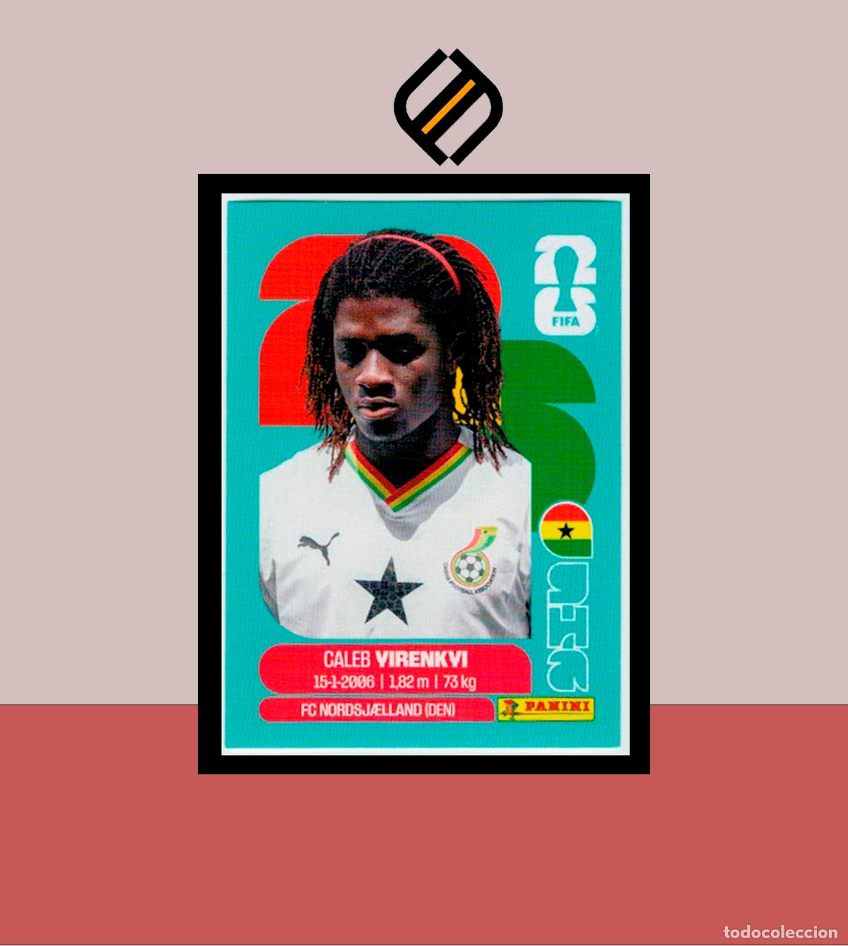 Cromos de f&uacute;tbol: PANINI FIFA CLUB WORLD CUP 2026 26 GHA 8 CALEB YIRENKYI GHANA STICKER MUNDIAL MEX CAN USA LIGA
