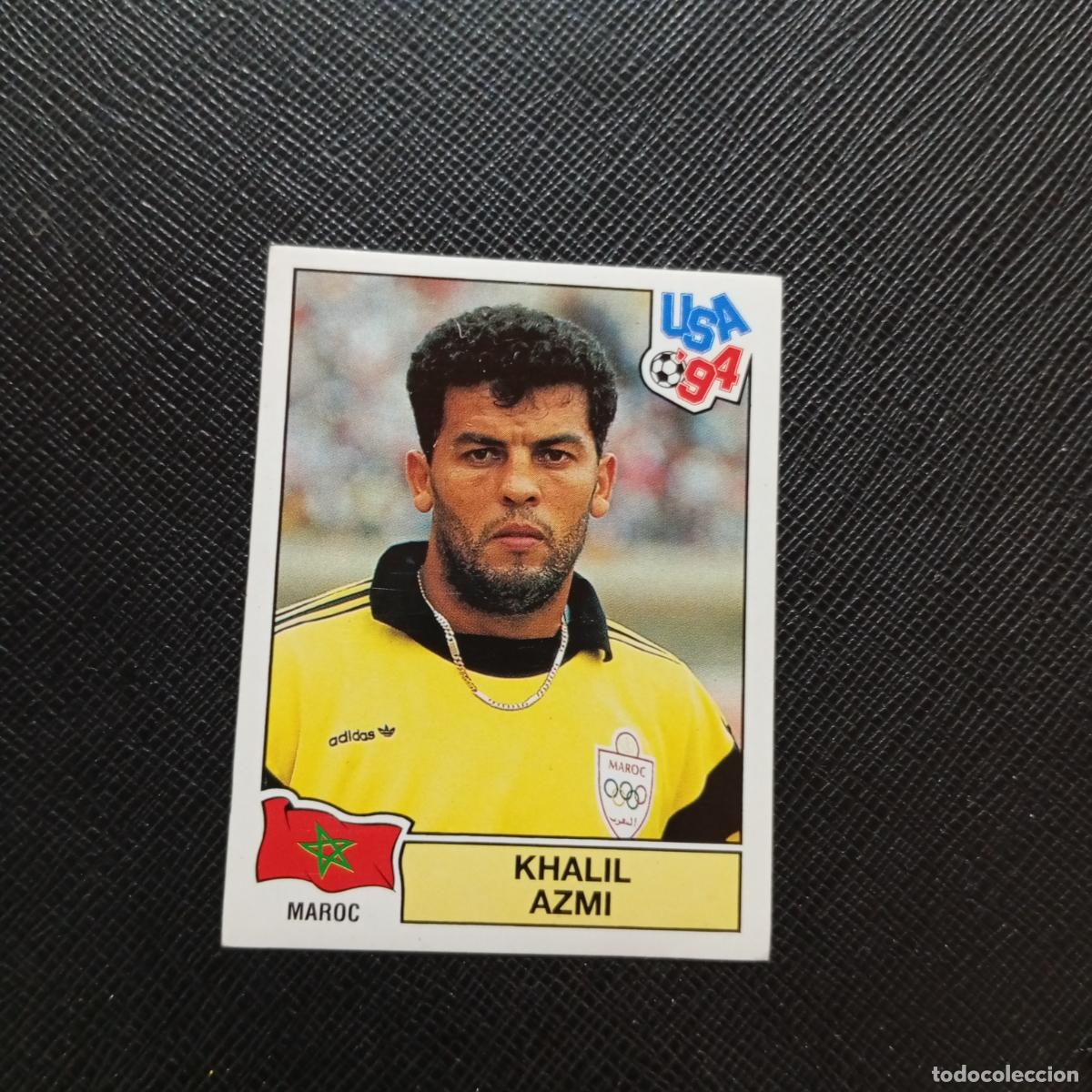 Cromos de f&uacute;tbol: 397 KHALIL AZMI MARRUECOS PANINI MUNDIAL USA 94 CROMO FUTBOL 94 - SIN PEGAR - A57 PG64