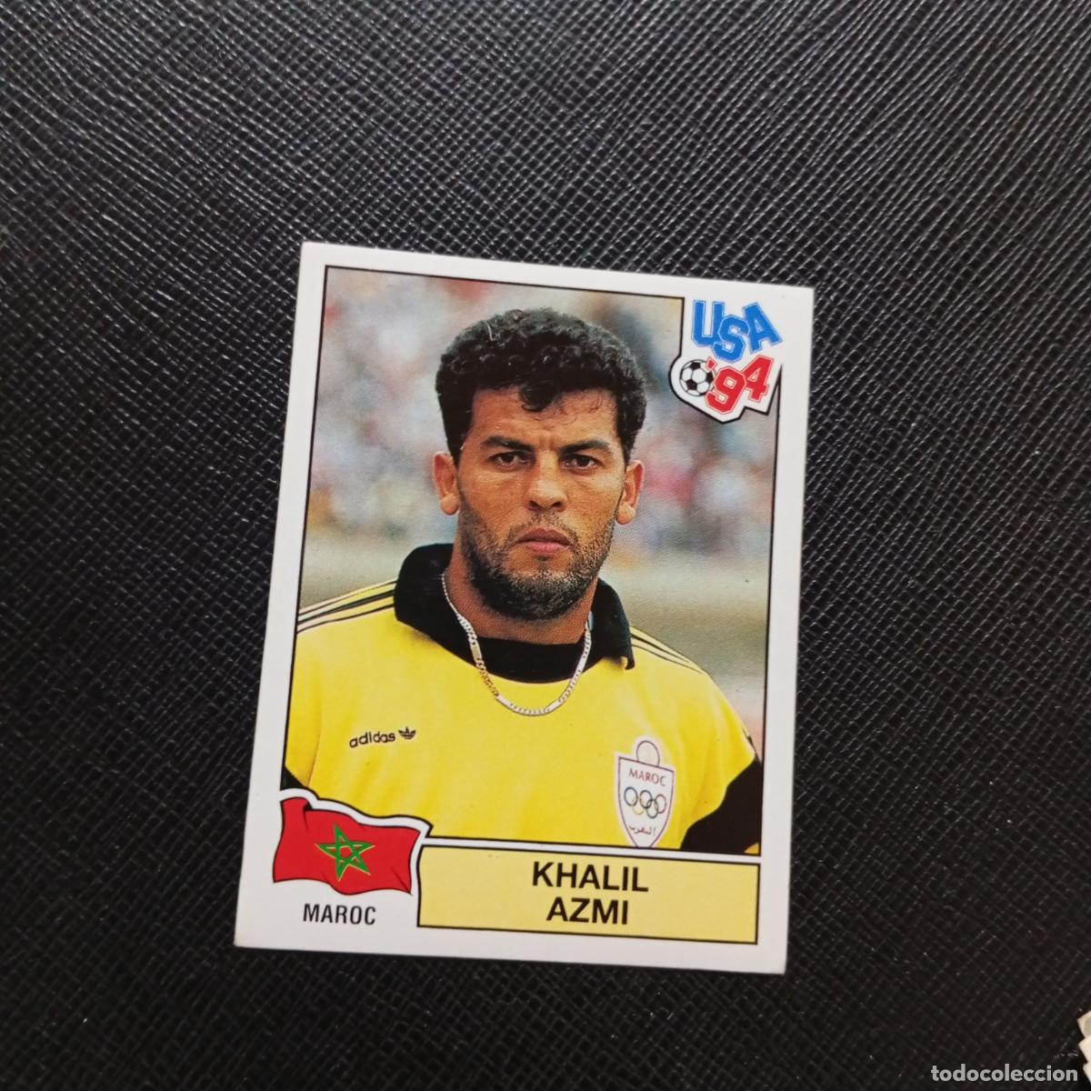 Cromos de f&uacute;tbol: 397 KHALIL AZMI MARRUECOS PANINI MUNDIAL USA 94 CROMO FUTBOL 94 - SIN PEGAR - A57 PG73