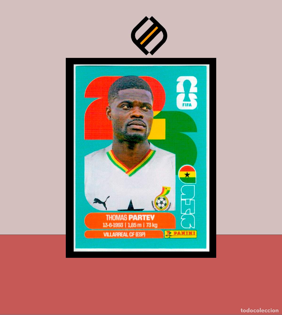 Cromos de f&uacute;tbol: PANINI FIFA CLUB WORLD CUP 2026 26 GHA 10 THOMAS PARTEY GHANA STICKER MUNDIAL MEX CAN USA LIGA