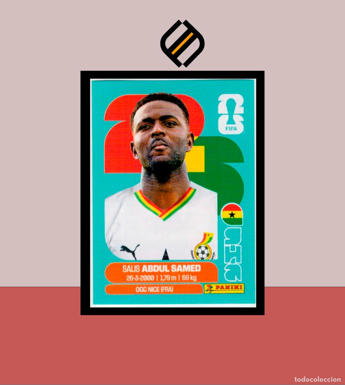 Cromos de f&uacute;tbol: PANINI FIFA CLUB WORLD CUP 2026 26 GHA 11 SALIS ABDUL SAMED GHANA STICKER MUNDIAL MEX CAN USA LIGA