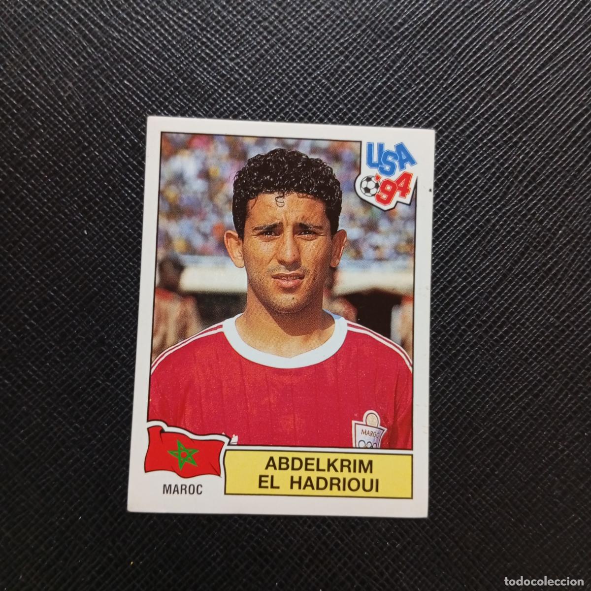 Cromos de f&uacute;tbol: 398 ABDELKRIM EL HADRIOUI MARRUECOS PANINI MUNDIAL USA 94 CROMO FUTBOL 94 - SIN PEGAR - A57 PG73