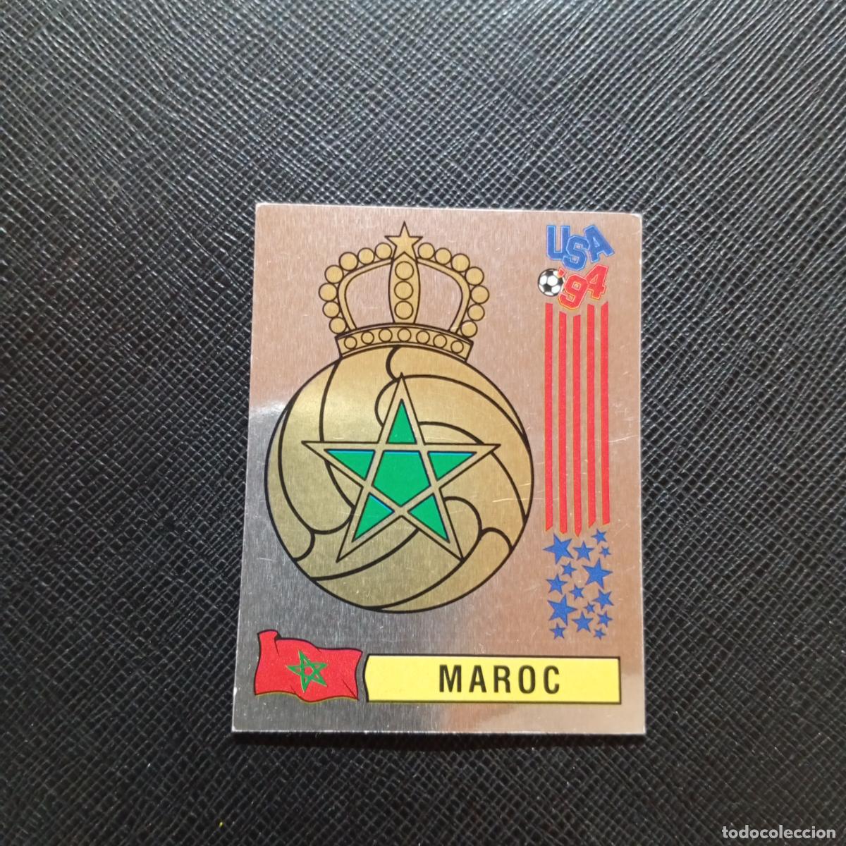Cromos de f&uacute;tbol: 401 ESCUDO MARRUECOS PANINI MUNDIAL USA 94 CROMO FUTBOL 94 - SIN PEGAR - A57 PG73