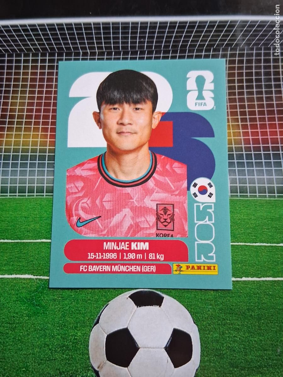 Cromos de f&uacute;tbol: KOR 4 MINJAE KIM KOREA CROMO STICKERS FUTBOL MUNDIAL FIFA 2026 MEXICO EEUU CANADA PANINI