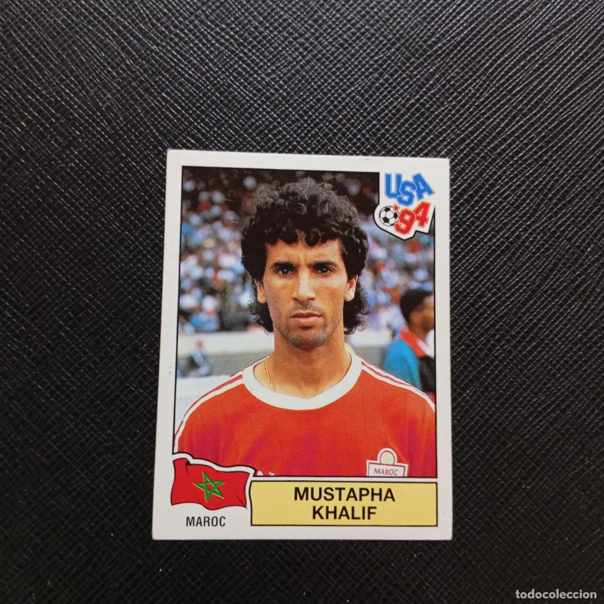 Cromos de f&uacute;tbol: 402 MUSTAPHA KHALIF MARRUECOS PANINI MUNDIAL USA 94 CROMO FUTBOL 94 - SIN PEGAR - A57 PG73