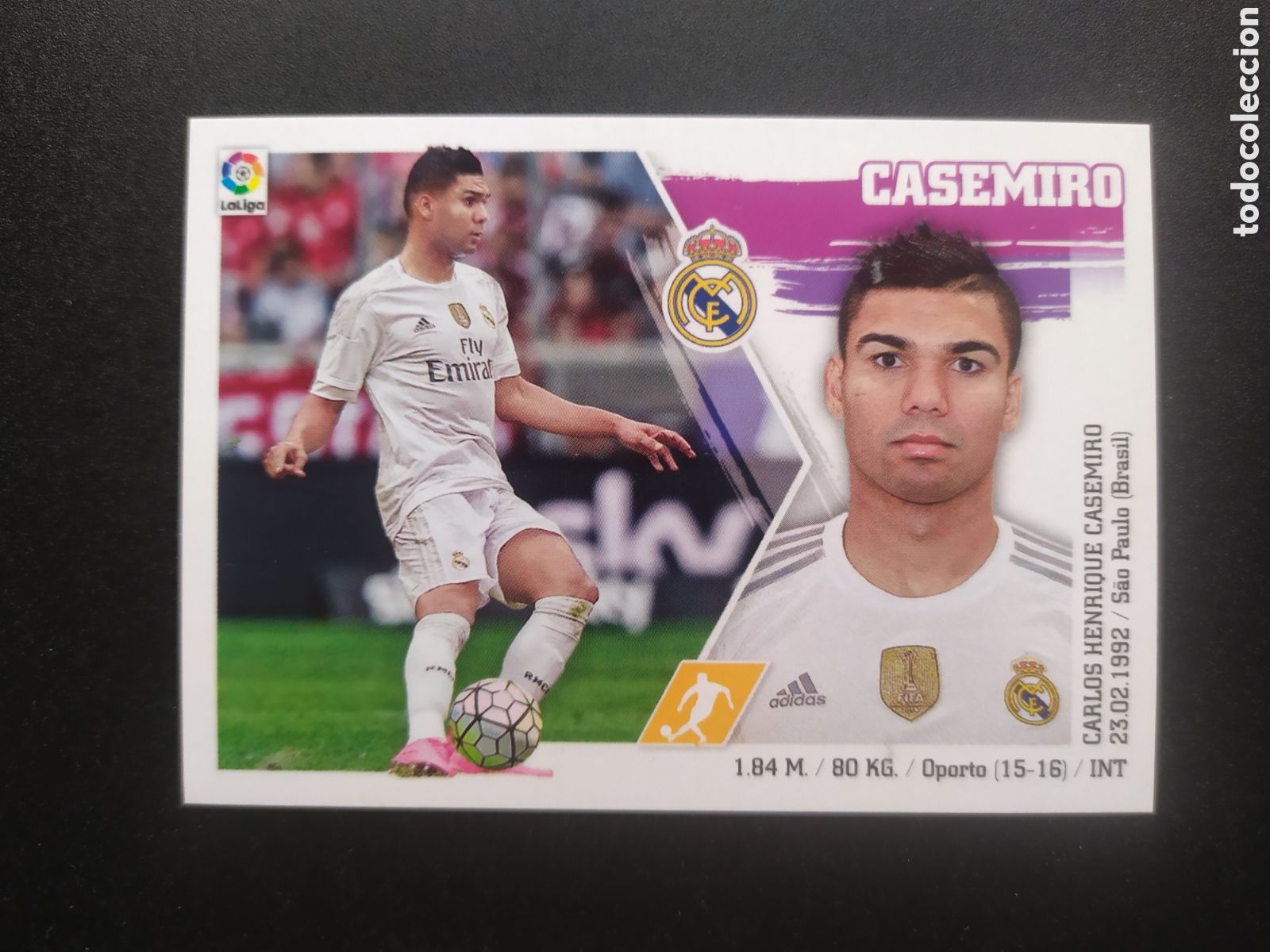 Fu&szlig;ball-Sticker: Liga este 2015 2016 15 16 panini Casemiro coloca n&deg; 13 bis Real Madrid