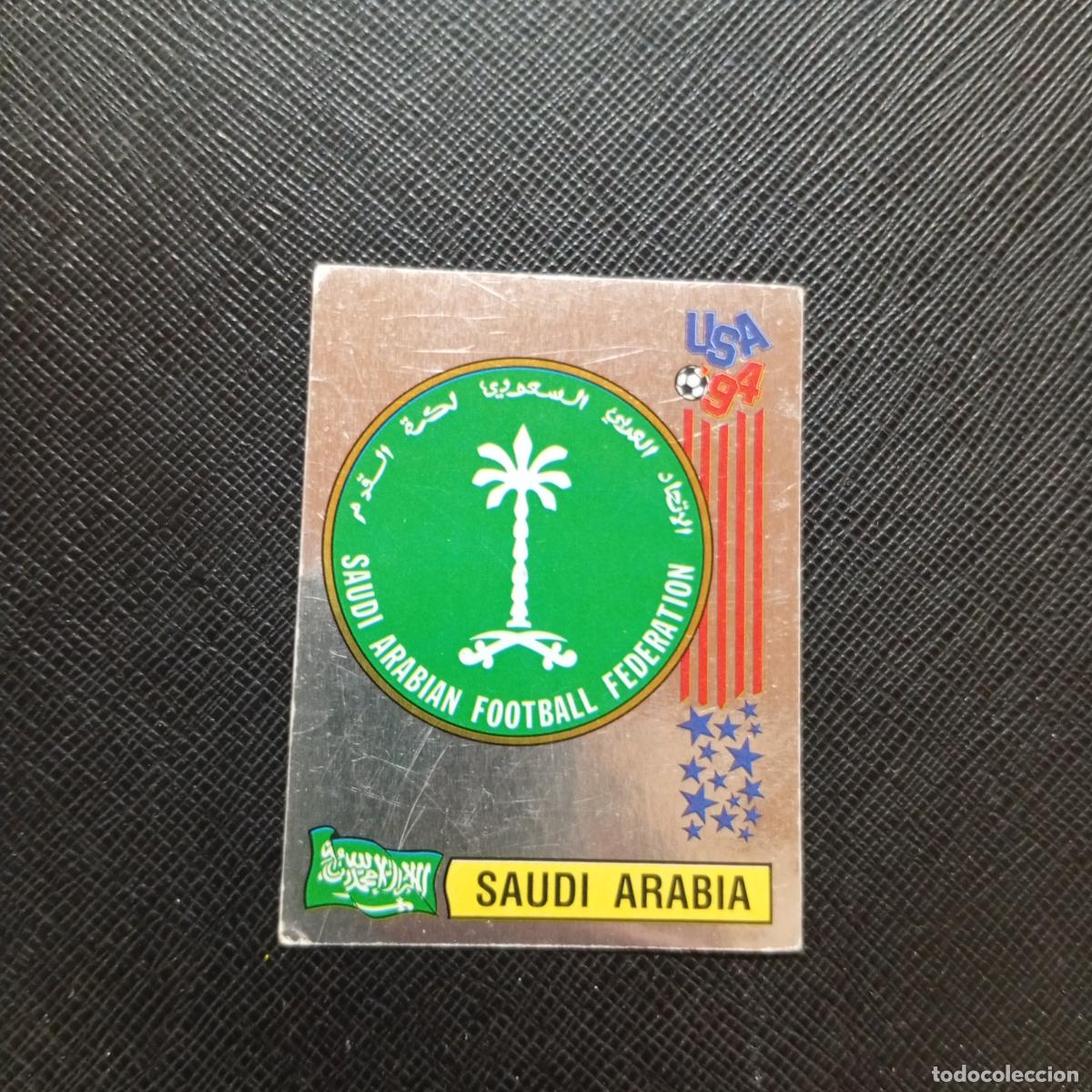 Fu&szlig;ball-Sticker: 435 ESCUDO ARABIA SAUDI PANINI MUNDIAL USA 94 CROMO FUTBOL 94 - SIN PEGAR - A57 PG82