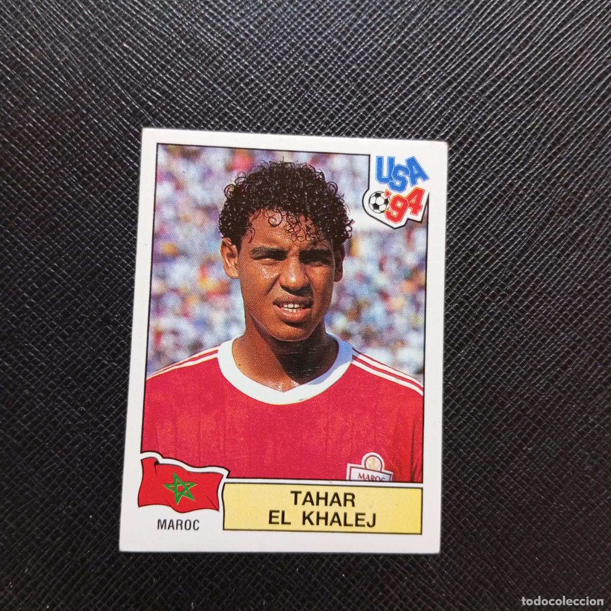Fu&szlig;ball-Sticker: 404 TAHAR EL KHALEJ MARRUECOS PANINI MUNDIAL USA 94 CROMO FUTBOL 94 - SIN PEGAR - A57 PG82