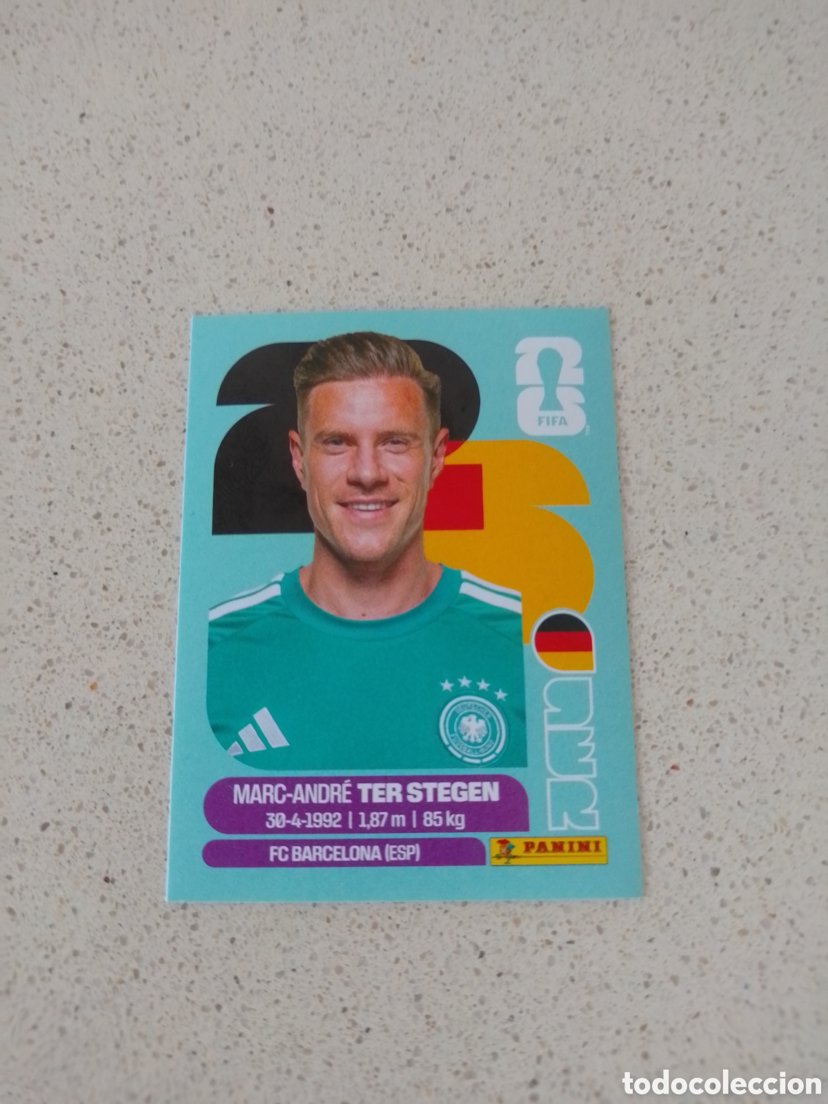 Cromos de f&uacute;tbol: CROMO NUMERO 2 TER STEGEN ALEMANIA. MUNDIAL 2026. PANINI.
