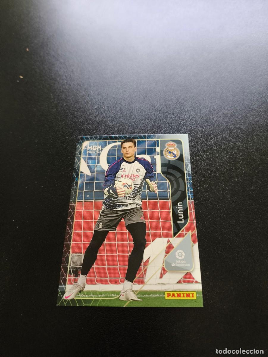 Cromos de f&uacute;tbol: 219 Andriy Lunin REAL MADRID PANINI LIGA MEGACRACKS MGK 2020 2021 20 21 NO ESTE ADRENALYN