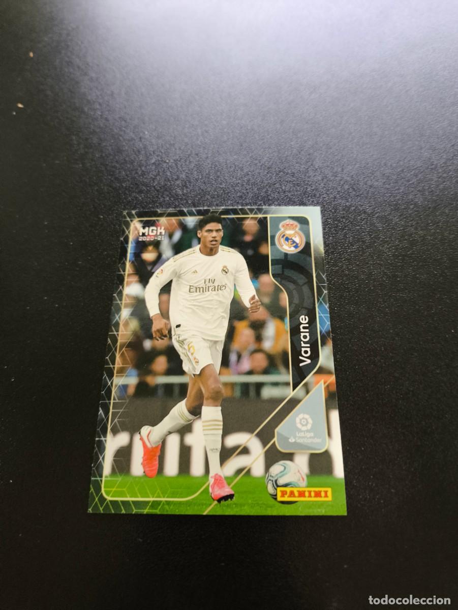 Cromos de f&uacute;tbol: 222 Rapha&euml;l Varane REAL MADRID PANINI LIGA MEGACRACKS MGK 2020 2021 20 21 NO ESTE ADRENALYN
