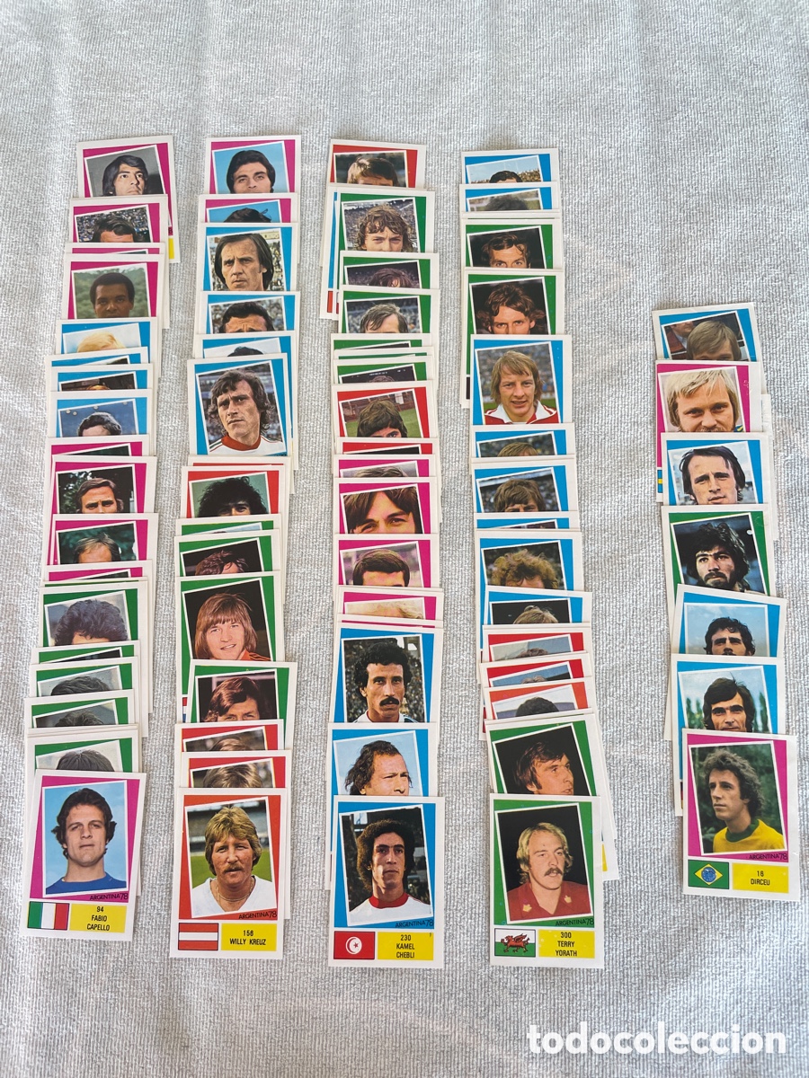 Cartes &agrave; collectionner de Football: MUNDIAL ARGENTINA 78 FHER 104 cromos Sin Repetir