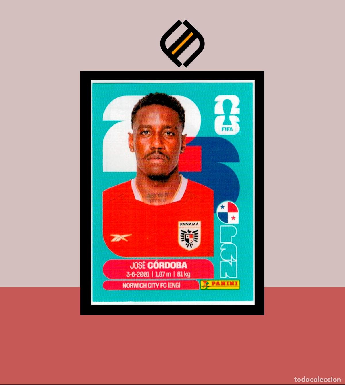 Cromos de f&uacute;tbol: PANINI FIFA CLUB WORLD CUP 2026 26 PAN 8 JOS&Eacute; C&Oacute;RDOBA PANAM&Aacute; STICKER MUNDIAL MEX CAN USA