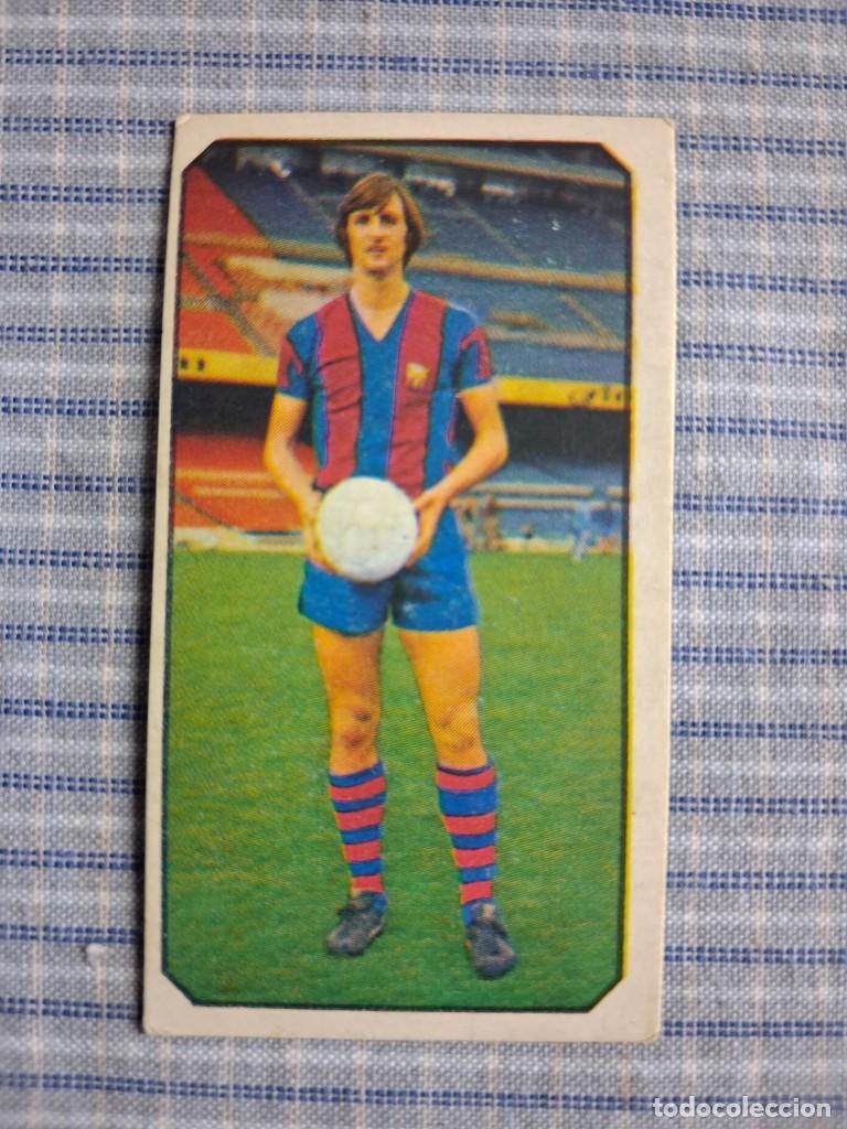 Cromos de f&uacute;tbol: Cromo Liga 1977 1978. Ediciones Este. Cruyff. F.C. Barcelona. Sin uso. Ver imagen