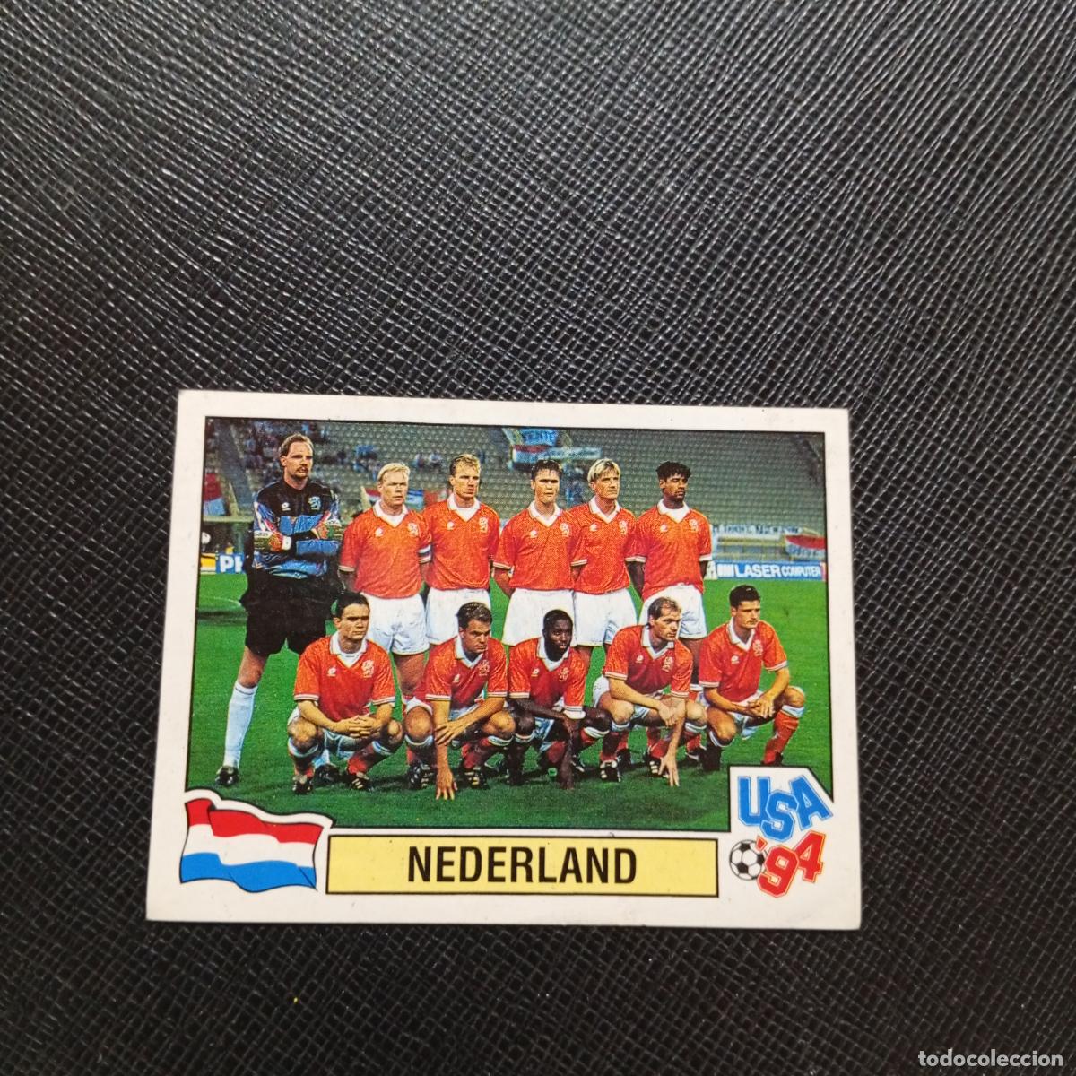 Cromos de f&uacute;tbol: 429 ALINEACION HOLANDA PANINI MUNDIAL USA 94 CROMO FUTBOL 94 - SIN PEGAR - A57 PG91