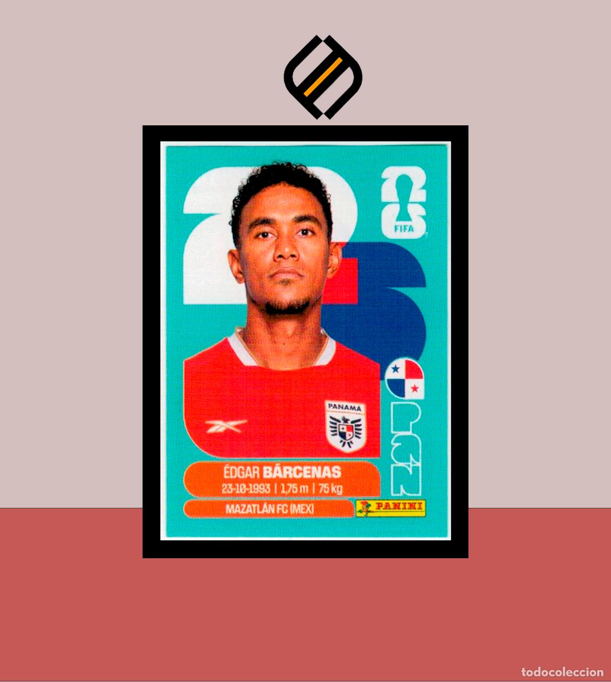 Cromos de f&uacute;tbol: PANINI FIFA CLUB WORLD CUP 2026 26 PAN 14 &Eacute;DGAR B&Aacute;RCENAS PANAM&Aacute; STICKER MUNDIAL MEX CAN USA LIGA