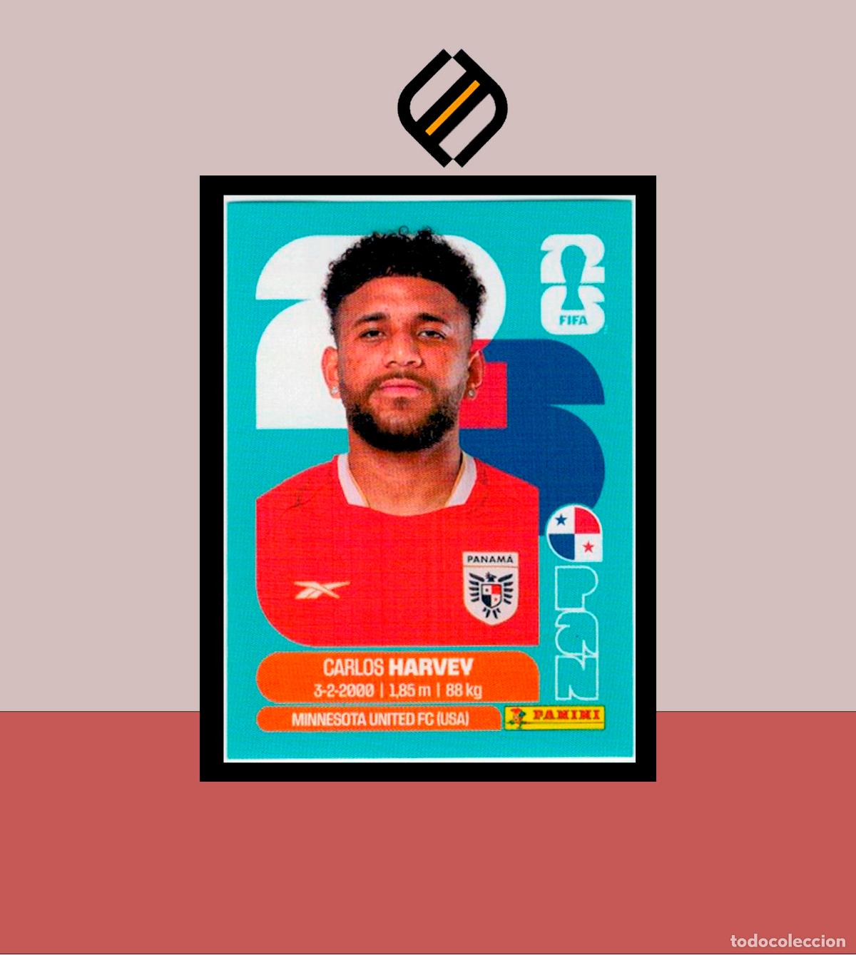 Cromos de f&uacute;tbol: PANINI FIFA CLUB WORLD CUP 2026 26 PAN 15 CARLOS HARVEY PANAM&Aacute; STICKER MUNDIAL MEX CAN USA LIGA