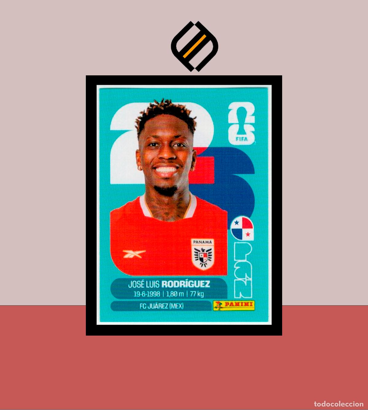 Cromos de f&uacute;tbol: PANINI FIFA CLUB WORLD CUP 2026 26 PAN 19 JOS&Eacute; LUIS RODR&Iacute;GUEZ PANAM&Aacute; STICKER MUNDIAL MEX CAN USA