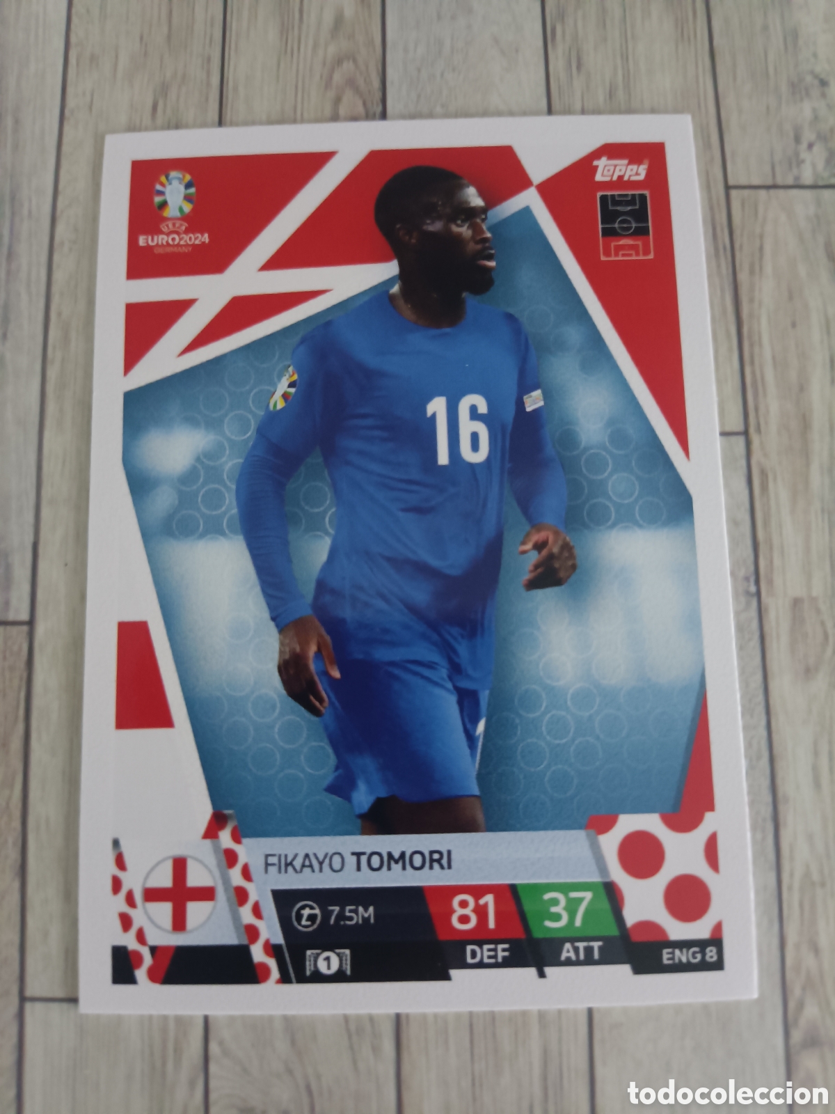 Cromos de f&uacute;tbol: ENG8 TOMORI INGLATERRA ENG 8 EURO MATCH ATTAX 2024 EUROCOPA 24 GERMANY TOPPS