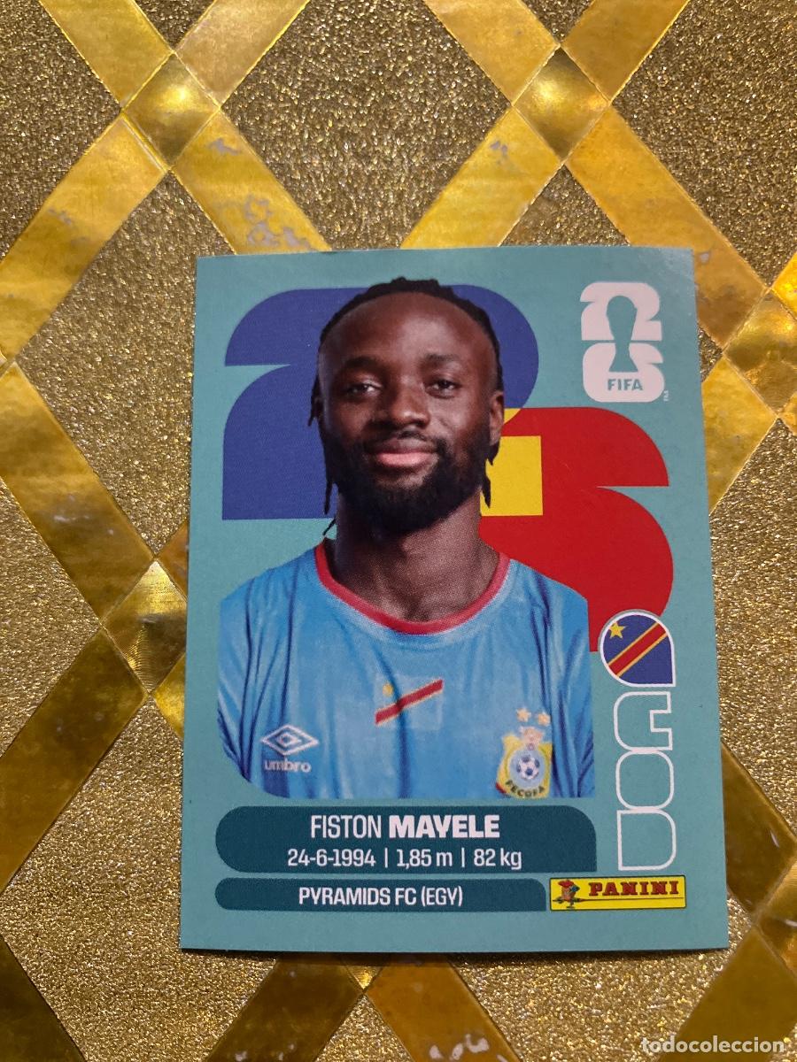 Cromos de f&uacute;tbol: CROMO DE F&Uacute;TBOL NUMERO COD 18 FISTON MAYELE CONGO MUNDIAL 2026 MEXICO-EEUU-CANADA PANINI !