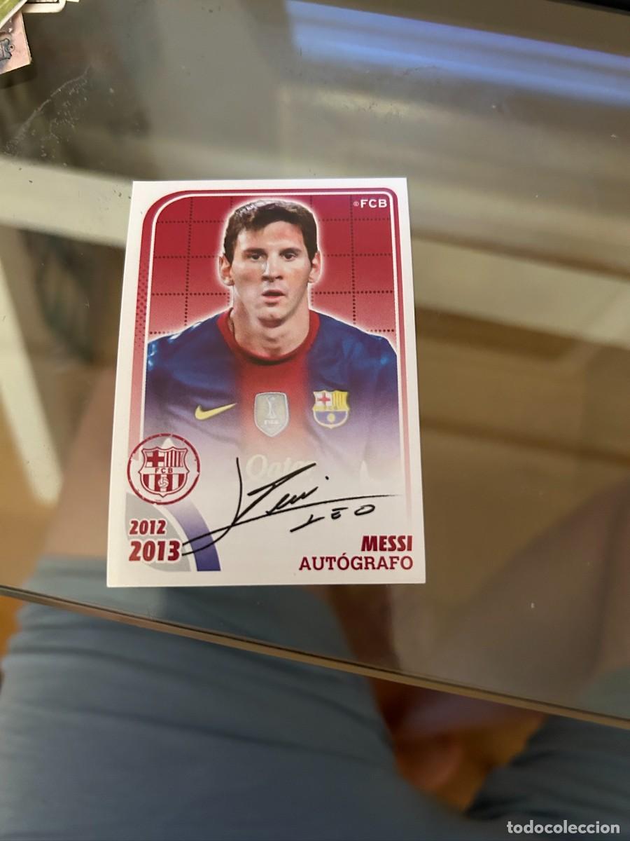 Cromos de Futebol: messi coleccion oficial de cromos fc barcelona n&ordm; 163 nuevo firma impresa
