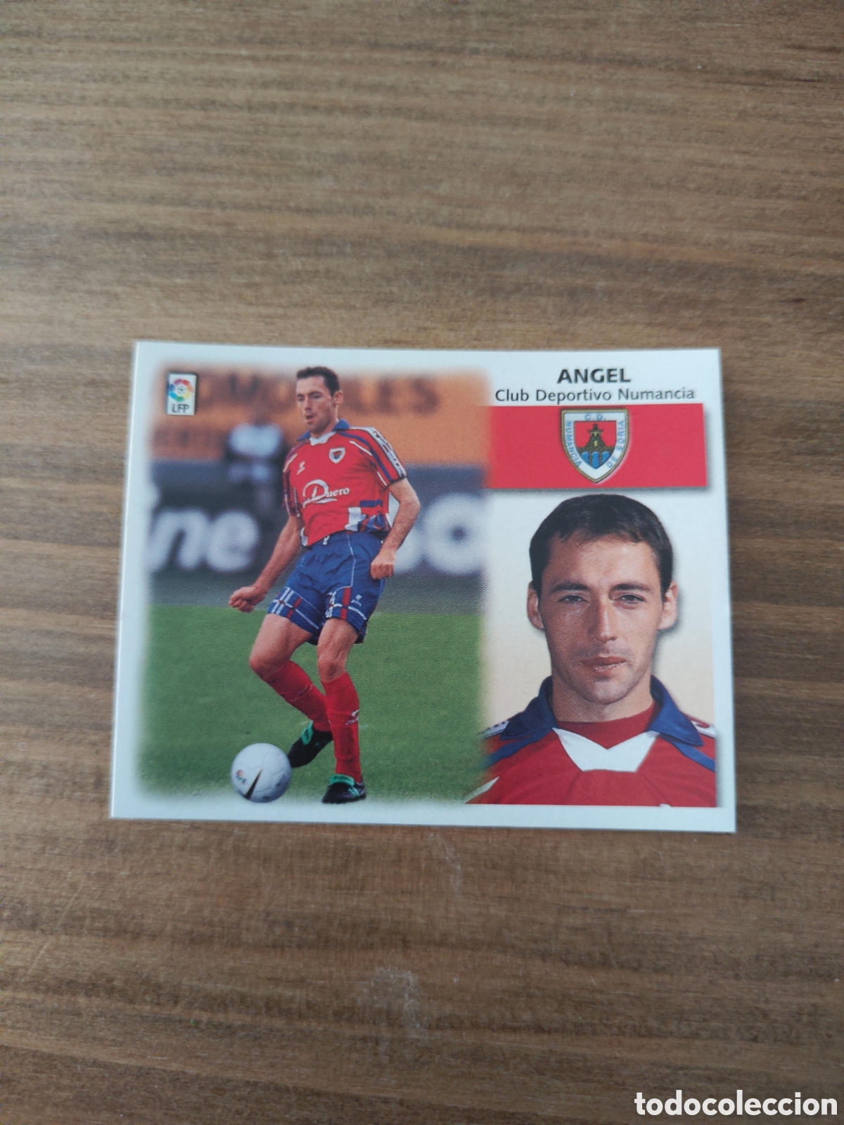 Cromos de f&uacute;tbol: Este 99 00 sin pegar Numancia &Aacute;ngel baja