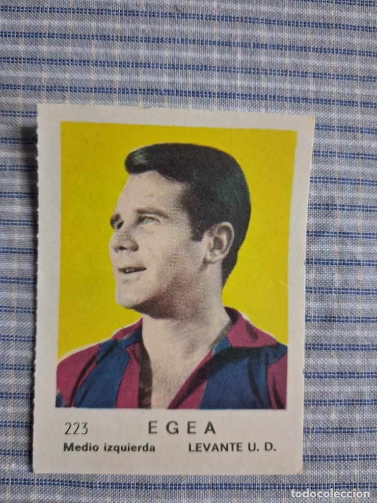 Cromos de f&uacute;tbol: Cromo de F&uacute;tbol Frutos secos Churruca Temporada 1967/1968. Egea. Levante. U.D. N&ordm; 223. Sin uso.