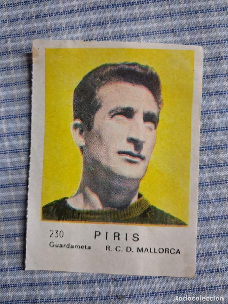Cromos de f&uacute;tbol: Cromo de F&uacute;tbol Frutos secos Churruca Temporada 1967/1968. Piris. R.C.D. Mallorca. N&ordm; 230. Sin uso.