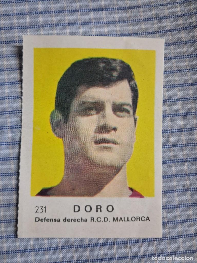 Cromos de f&uacute;tbol: Cromo de F&uacute;tbol Frutos secos Churruca Temporada 1967/1968. Doro. R.C.D. Mallorca. N&ordm; 231. Sin uso. .