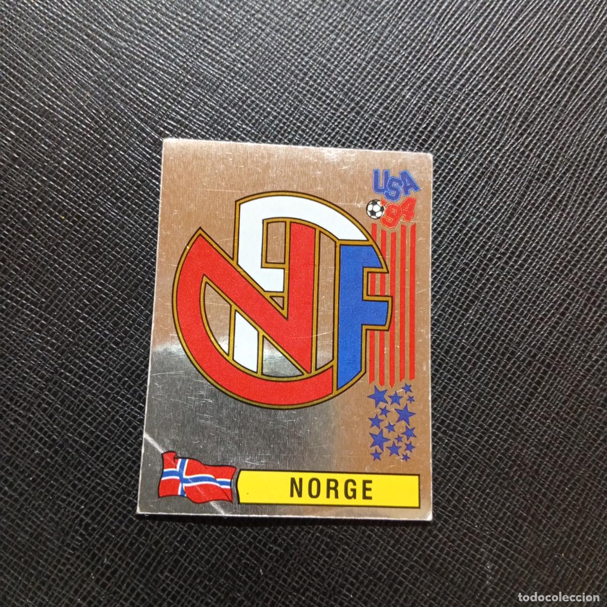 Cromos de Futebol: 344 ESCUDO NORUEGA PANINI MUNDIAL USA 94 CROMO FUTBOL 1994 - SIN PEGAR - A57 PG172