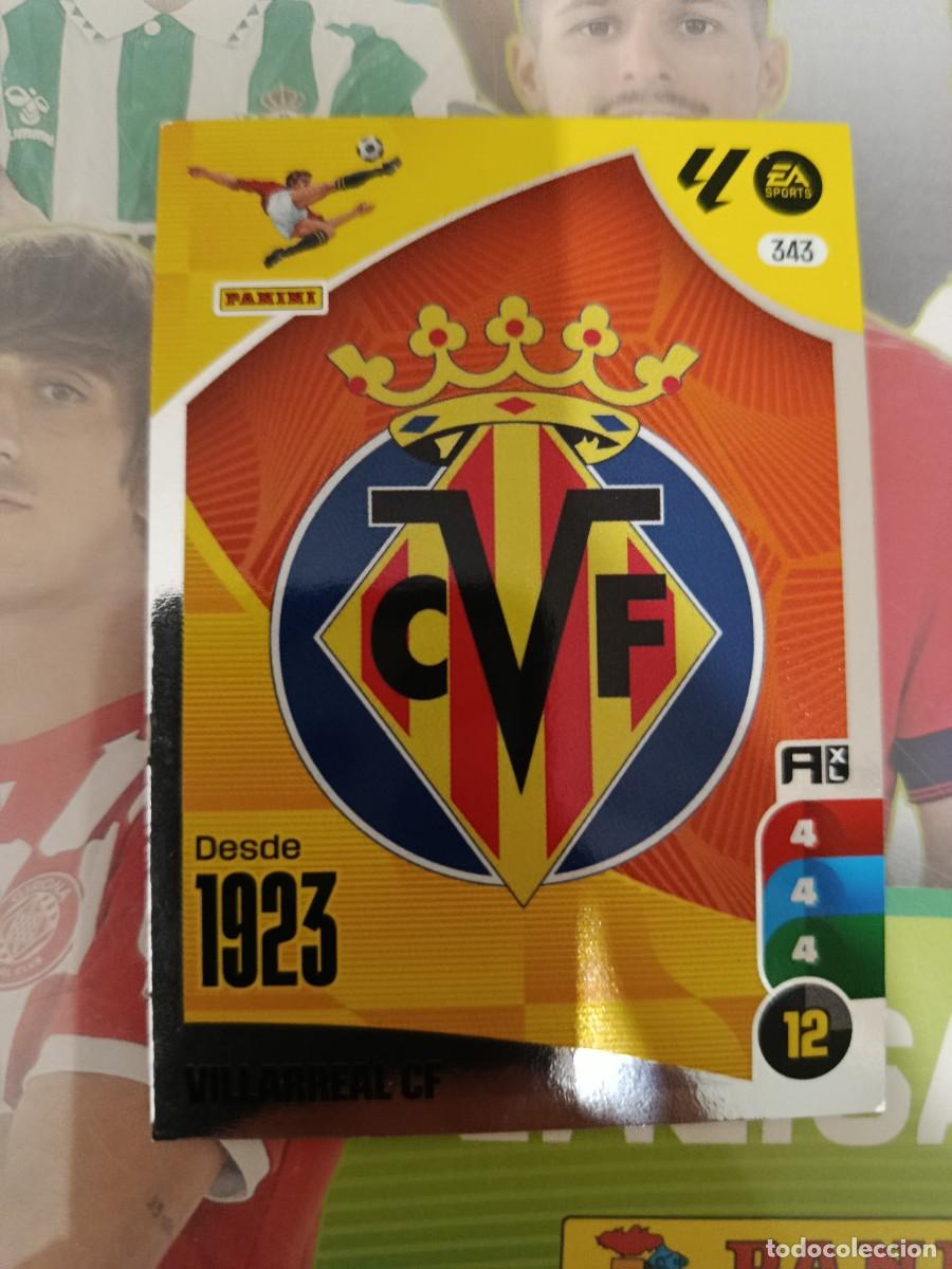 Cromos de f&uacute;tbol: Adrenalyn 24/25. 343- Escudo. Villarreal.
