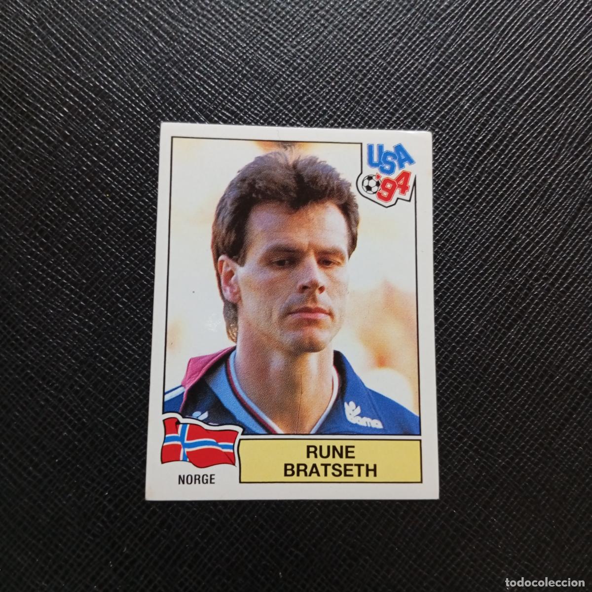 Cromos de f&uacute;tbol: 342 RUNE BRATSETH NORUEGA PANINI MUNDIAL USA 94 CROMO FUTBOL 1994 - SIN PEGAR - A57 PG208