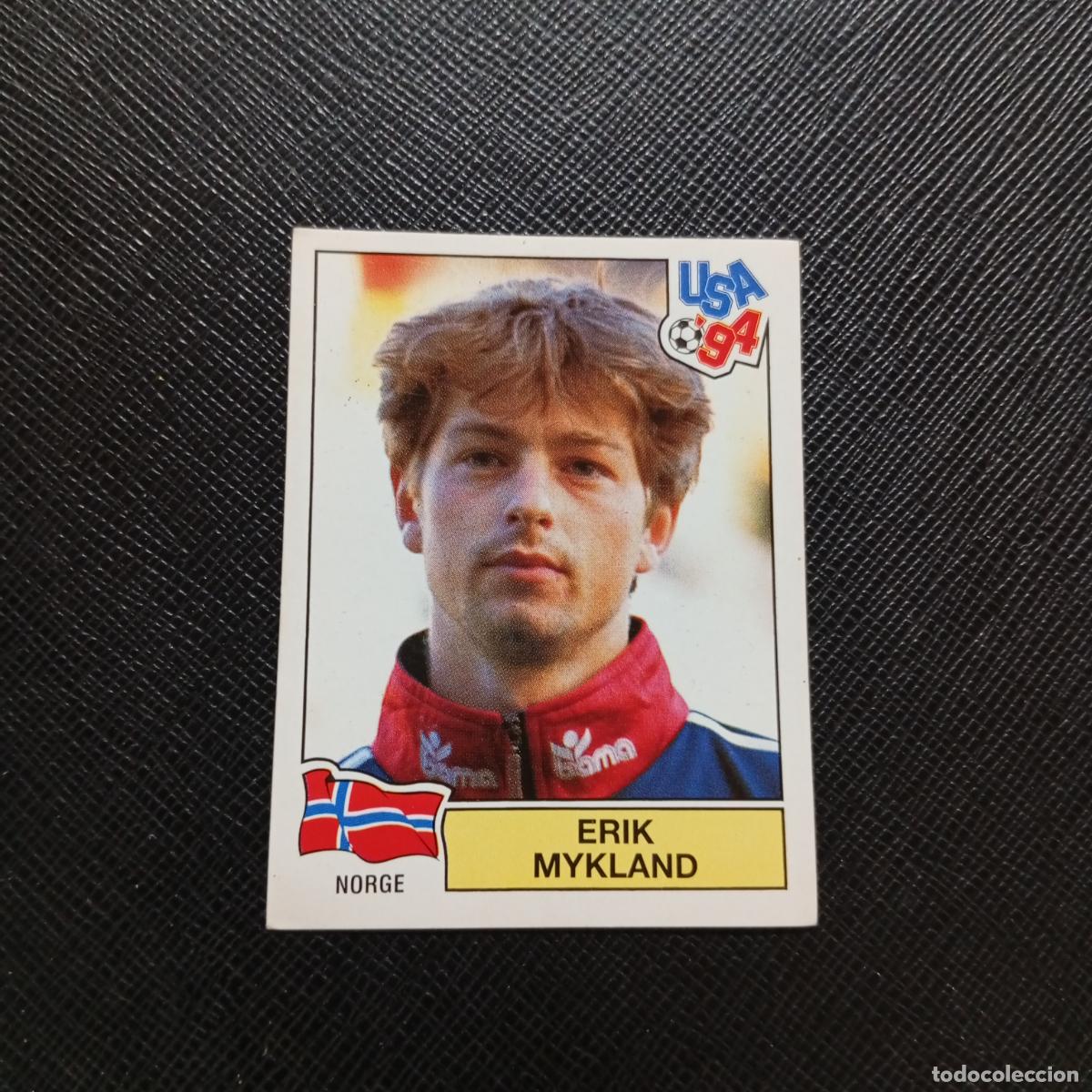 Cromos de f&uacute;tbol: 350 ERIK MYKLAND NORUEGA PANINI MUNDIAL USA 94 CROMO FUTBOL 1994 - SIN PEGAR - A57 PG235 B