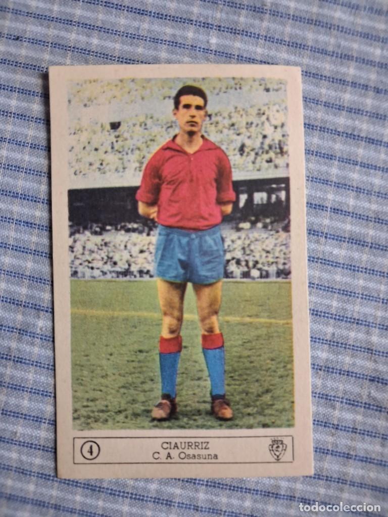 Cromos de f&uacute;tbol: Cromo Liga 1959 1960. Ciaurriz. C.A. Osasuna. N&ordm; 4. Editorial Ferca. Sin uso. Ver imagen