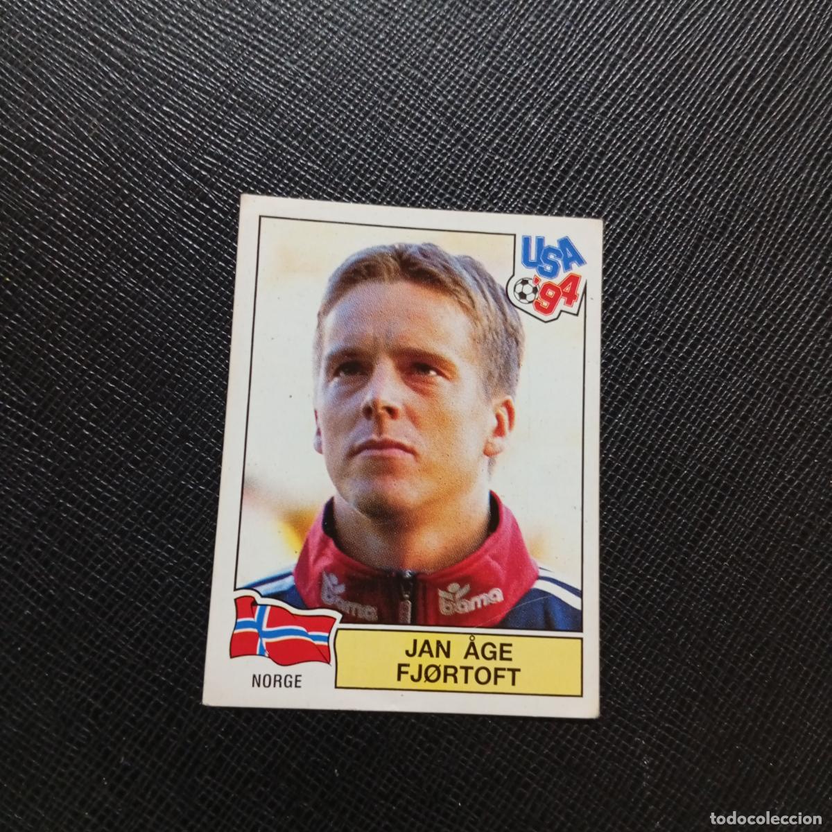 Cromos de f&uacute;tbol: 356 JAN AGE FJORTOFT NORUEGA PANINI MUNDIAL USA 94 CROMO FUTBOL 1994 - SIN PEGAR - A57 PG235
