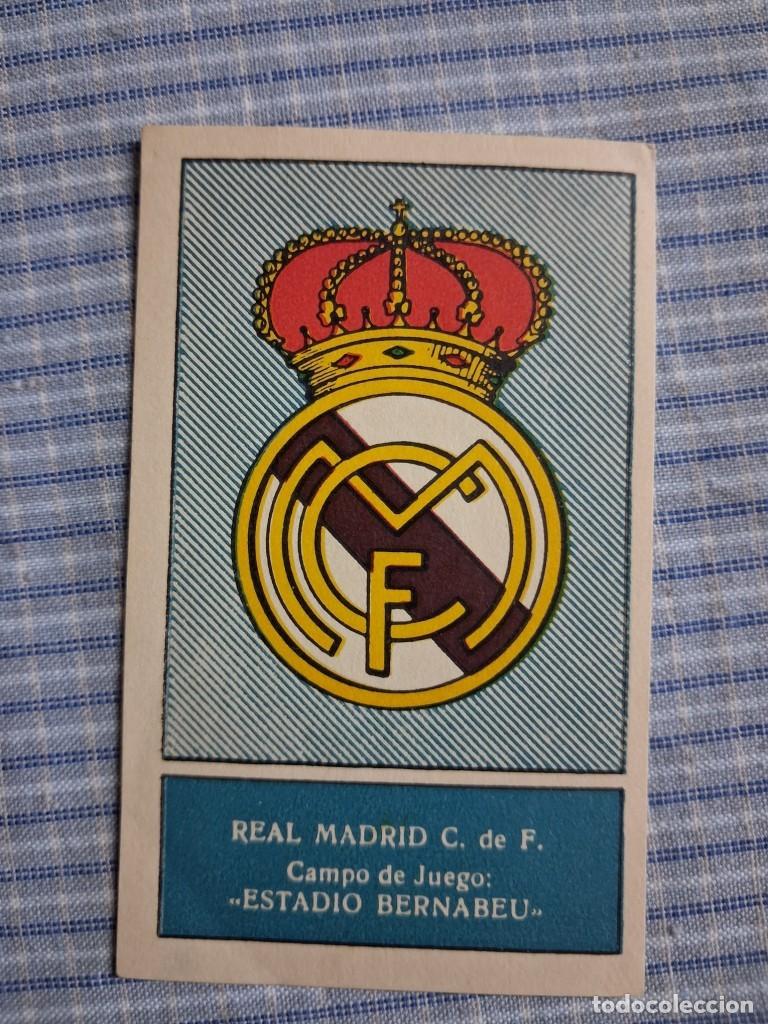 Football Stickers: Cromo Liga 1959 1960. Escudo Real Madrid. Editorial Ferca. Sin uso. Ver imagen