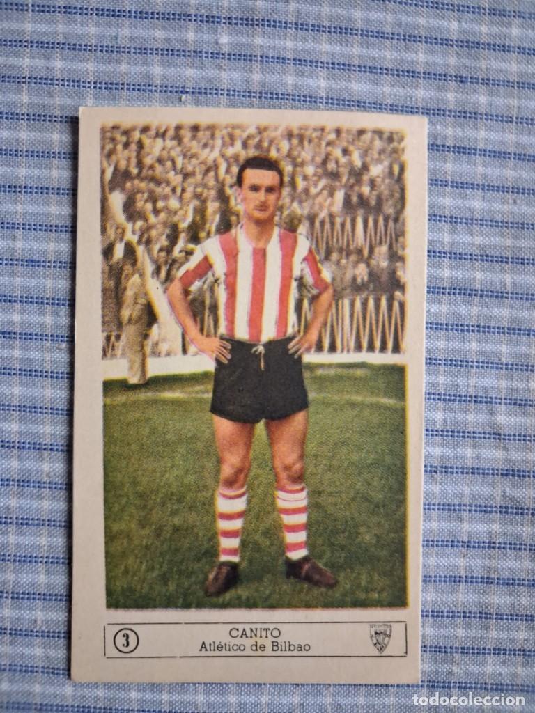 Cromos de f&uacute;tbol: Cromo Liga 1959 1960. Canito. Atl&eacute;tico de Bilbao. N&ordm; 3. Editorial Ferca. Sin uso. Ver imagen