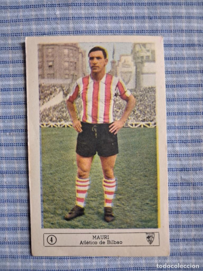 Cromos de f&uacute;tbol: Cromo Liga 1959 1960. Mauri. Atl&eacute;tico de Bilbao. N&ordm; 4. Editorial Ferca. Sin uso. Ver imagen