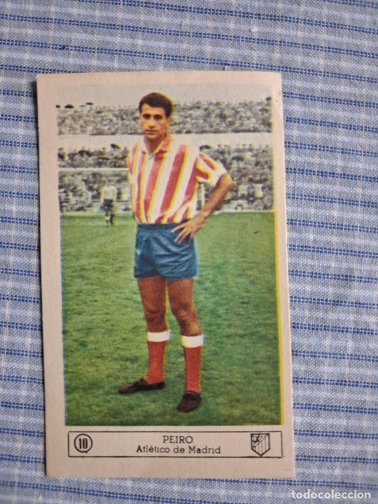 Cromos de f&uacute;tbol: Cromo Liga 1959 1960. Peiro. Atl&eacute;tico de Madrid. N&ordm; 10. Editorial Ferca. Sin uso. Ver imagen