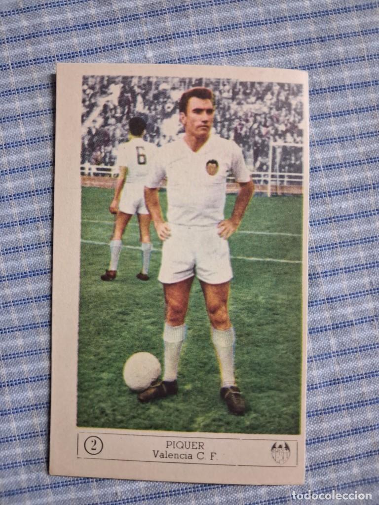 Cromos de f&uacute;tbol: Cromo Liga 1959 1960. Piquer. Valencia C.F. N&ordm; 2. Editorial Ferca. Sin uso. Ver imagen.