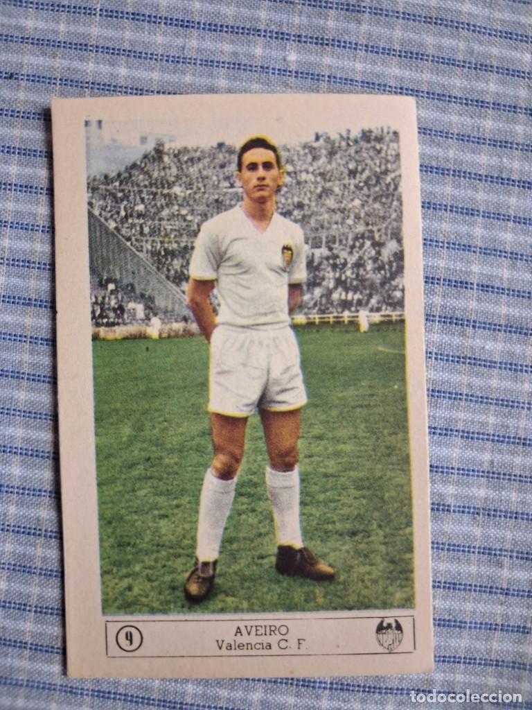 Cromos de f&uacute;tbol: Cromo Liga 1959 1960. Aveiro. Valencia C.F. N&ordm; 9. Editorial Ferca. Sin uso. Ver imagen